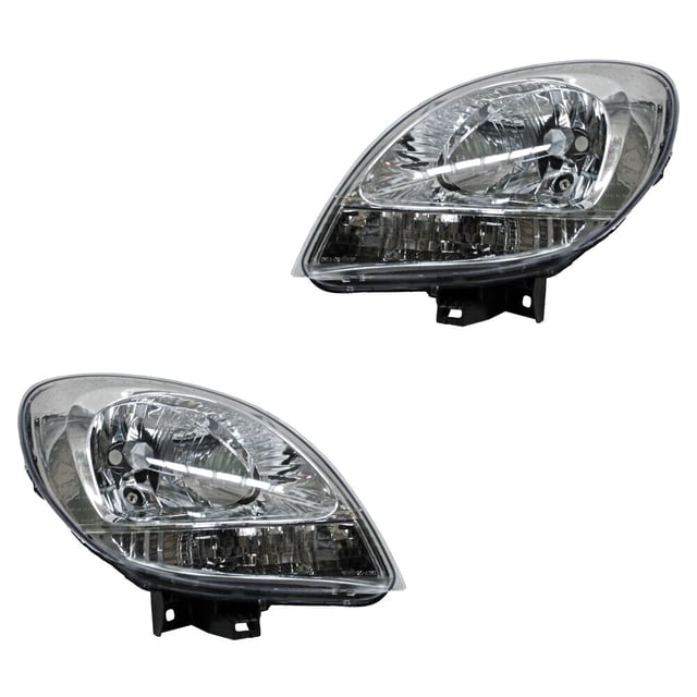 Par de FAROS RENAULT KANGOO 2013 al 2015 Generica 1.2 Blanco Izquierdo y Derecho 1 par
