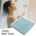 thumbnail image 2 of 1 toalla de baño de algodón absorbente suave, diseño clásico, para ducha de baño, verde 59.06''x28.35'', 2 of 7