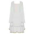 thumbnail image 6 of iiniim Girls Greek Athena God Toga Gown Ancient Rome Egypt Princess Dress for Kids Halloween Role Play Party White 10, 6 of 7