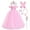 Pink, variant on IBTOM CASTLE Kids Girl Cinderella Costume Princess Fancy Dress Up Butterfly Off Shoulder Long Dress with Accessories Halloween Christmas Carnival Cosplay Party Outfit