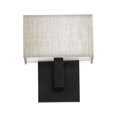thumbnail image 3 of WAC Lighting Manhattan 7" 1-Light LED 2700K Aluminum Wall Sconce in Black, 3 of 6