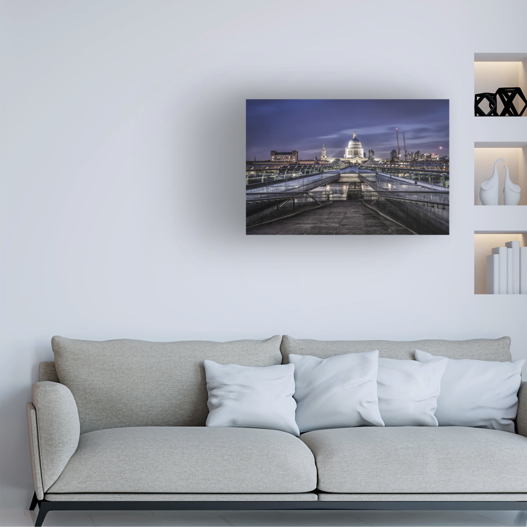 Trademark Fine Art Rolf Gasser St Johns Cathedral London Canvas Wall Art