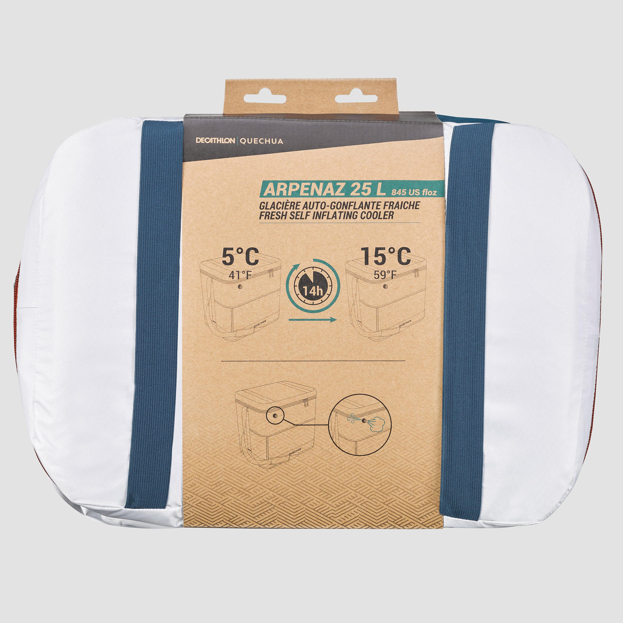 Quechua Camping Soft Cooler Bag 25 Can Capacity photo 2