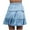 Sky Blue pants for women, variant on ZZwxWA Skirts Women Floral Print Fashion Fold Pleated Edge A-Line Confortable Summer Vacation Beach Cute Party Elastic Drawstring Flowy Skirt High Waist Skirts Red S
