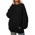 thumbnail image 1 of HNMKIU Chemise à Manches Longues pour Femmes Chandail en Molleton Imprimé Quotidien Chandail Long Imprimé Lettre Col Rond Imprimé Chandail à Capuche Planche à Roulettes pour Femmes Blouse, 1 of 4