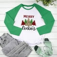 thumbnail image 3 of 2025 Clearance! asdoklhq Christmas Clearance Clothing Under $5.00,Women's Christmas Shirt Holiday Season- Gift for Lover Long Sleeve T-shirt Ladies Fit Color Matching Stitching T-shirt, 3 of 5