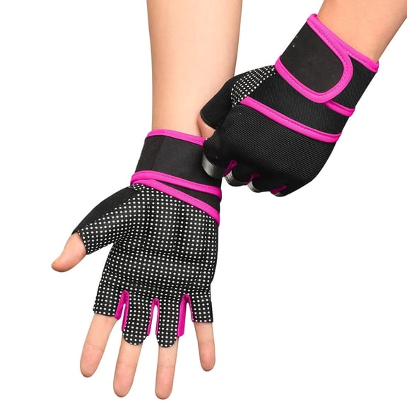 BESTSKY Workout Gloves for Women Men with Wrist Wrap Support Weight Lifting Gloves | Padded Gym Gloves for Weightlifting,Exercise Resistance Training,Wrist Protection,Full Palm Grip