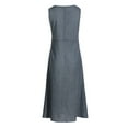 thumbnail image 3 of Babysbule Womens Summer Dresses, Women Casual Striped Sleeveless Dress Crew Neck Linen Pocket Long Dress, 3 of 8