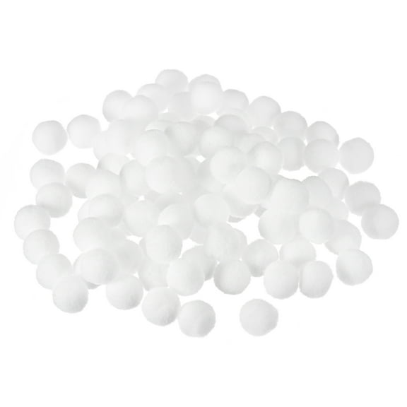 Pom Felt Balls Fabric 1.5cm 15mm White for Craft Project DIY 300 Pcs