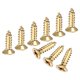 thumbnail image 1 of Uxcell Paquete de 200 Tornillos de Madera, M3 x 10mm Cabeza Plana Phillips de Latón, 1 of 6