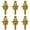 Style 1, variant on Jiibva 6Pcs Christmas Napkin Rings Nutcracker Napkin Rings Xmas Napkin Buckle Serviette Buckles Napkin Holders For Holiday Dinner Party