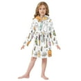 thumbnail image 6 of FORMRS Niños Bathrobe Unisex Hooded Robe Soft Plush Pajamas Sleepwear, Size 2-3T, Magical Halloween, 6 of 7