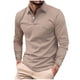 thumbnail image 2 of pstuiky camisetas de manga larga para hombre, Camiseta deportiva informal de manga larga con cuello vuelto para hombre camisetas de hombre s, 2 of 6
