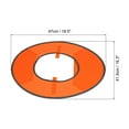 thumbnail image 2 of Unique Bargains Casque Rigide Pare-Soleil, Écran Solaire Casque Rigide à Grand Bord, Orange, 2 of 7
