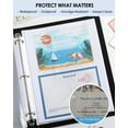 thumbnail image 3 of Protectores de hojas KTRIO 8.5 x 11 in transparentes, carga superior, paquete de 50, 3 of 6
