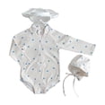 thumbnail image 1 of Infant Girls Rash Guard Bathing Suits Flower Graphic Printed Long Sleeve Sun Protection Bathing Suits 3-6 Monthss, 1 of 3