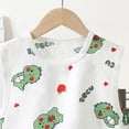 thumbnail image 4 of CAICJ98 Infant Toddler Baby Boy Summer Clothes 3 6 12 18 Months 2T 3T 4T 5T Girls Outfits Sleeveless Tank Tops Casual Elastic Shorts Set (Green,5-6 Years), 4 of 4