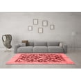 thumbnail image 3 of Ahgly Company Indoor Rectangle Abstract Red Modern Area Rugs, 7' x 10', 3 of 4