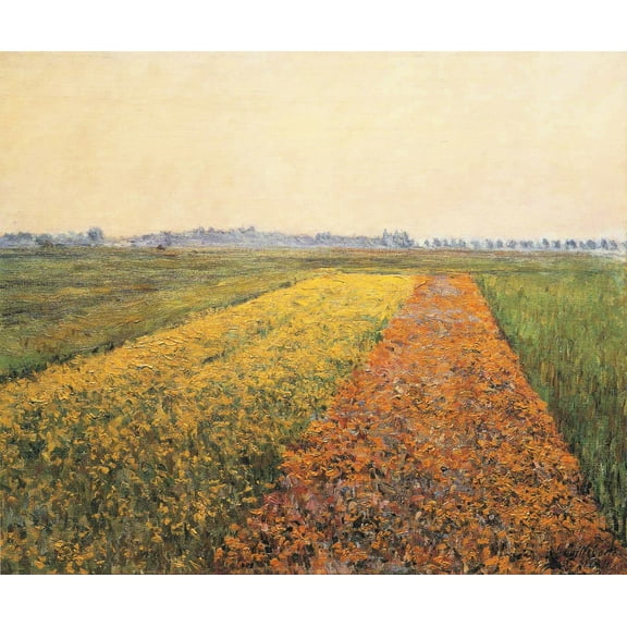 24x20in Photo Paper Gustave Caillebotte - The Yellow Fields at Gennevilliers