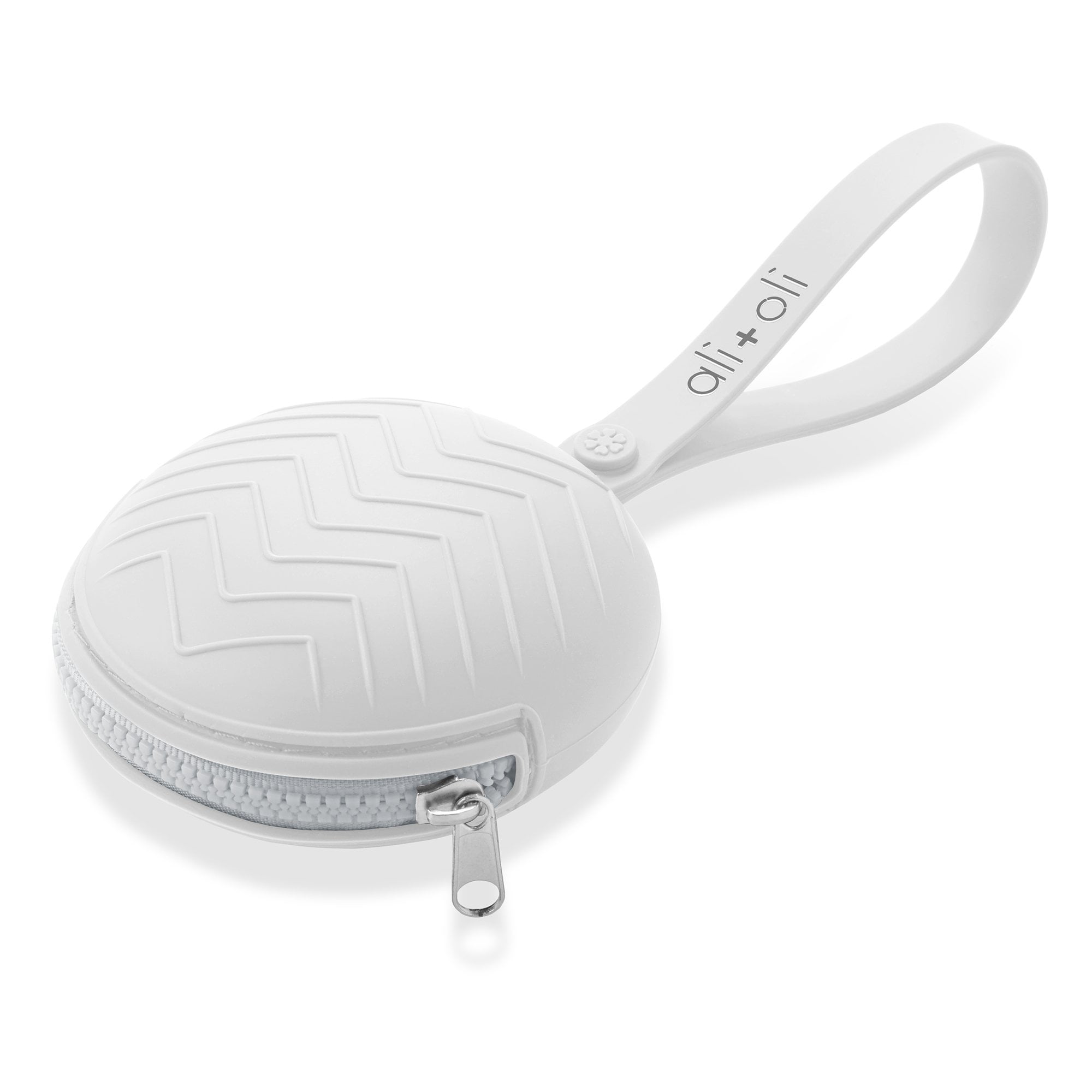 Ali+Oli Pacifier Holder Case (White) Stores Pacifiers & Pacifier Clips