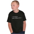 thumbnail image 5 of Funny Computer Coding Joke CSS Ninja Crewneck T Shirts Boy Girl Teen Brisco Brands X, 5 of 6