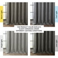 thumbnail image 4 of HPD Half Price Drapes Blazer Grey Faux Linen Room Darkening Curtains for Bedroom & Living Room Curtains (1 Panel), Door & Window Curtains 108 inches long, Rod Pocket curtains & drapes, 50W X 108L, 4 of 13