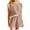 Khaki, variant on yievot Lounge Sets for Women Summer Loose Two Piece Short Sleeve Top and Shorts Pajamas Sleepwear Loungewear