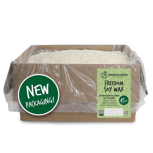 Perlas de cera de soja American Soy Organics Freedom 20,41 kg