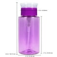 thumbnail image 2 of Pana High Quality 7oz Liquid Pump Dispenser - Purple (2 Bottles), 2 of 4
