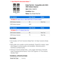 thumbnail image 2 of Brake Pad Set - Compatible with 2002 - 2003 Subaru Impreza, 2 of 2