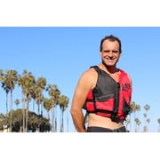 FLUID Adult Paddling Life Jacket and Vest, Unisex, Dual Size L/XL, Red
