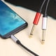 thumbnail image 3 of Cable Audio 1 8 M Y 3 5 Mm A Doble 6 35 para Altavoz Amplificador Mezclador, 3 of 6