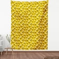 thumbnail image 4 of Ambesonne Springtime Fabric by the Yard Upholstery, Simple Flowers Pattern, 10 Yards, Earth Yellow Dark Grey, 4 of 5