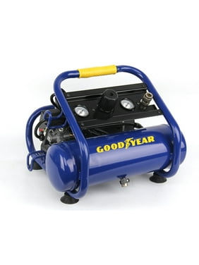 GOODYEAR 2 Gallon Quiet Portable Roll Cage Design Air Compressor