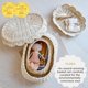 thumbnail image 2 of Cesta de mimbre BEBE BASK de ratán tejida a mano con tapa, 2 of 9