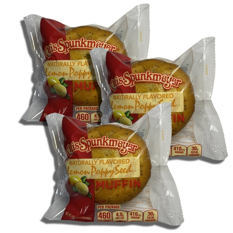 Individually Wrapped Lemon Muffins by Otis Spunkmeyer | 4 Ounce | Pack of 12