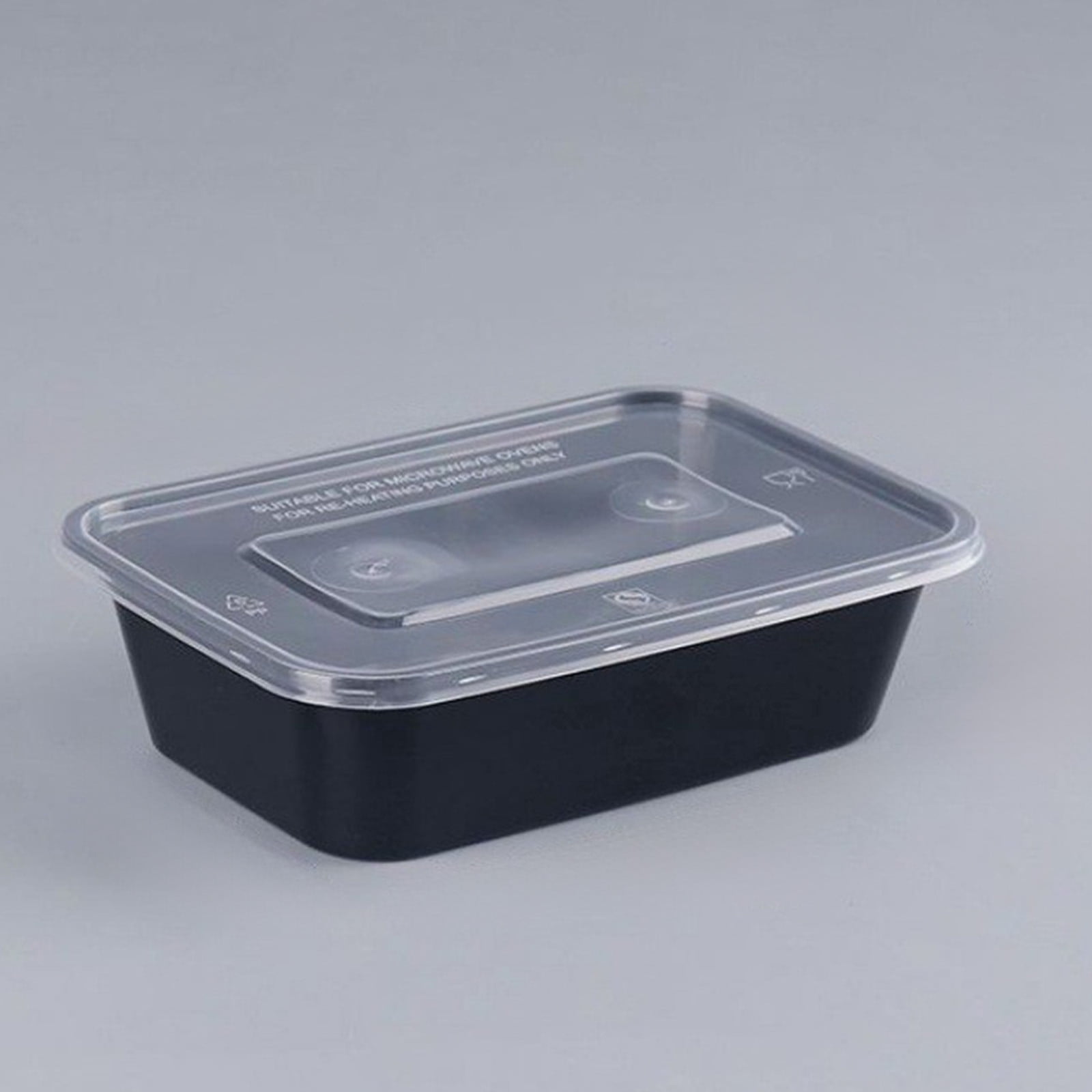 Aodebiao 10 Pcs Plastic Take out Containers,Square Hinged Takeout Tray,Disposable Fancy Clamshell Food Boxes with Lids for Cakes,Dessert,Salads,Sandwiches,Cookies,Pasta
