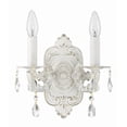 thumbnail image 4 of 5022-AW-CL-SAQ Crystorama Lighting Paris Market - Two Light Wall Sconce in Classic Style - 10 Inches Wide by 9.5 Inches High-Antique White, 4 of 7