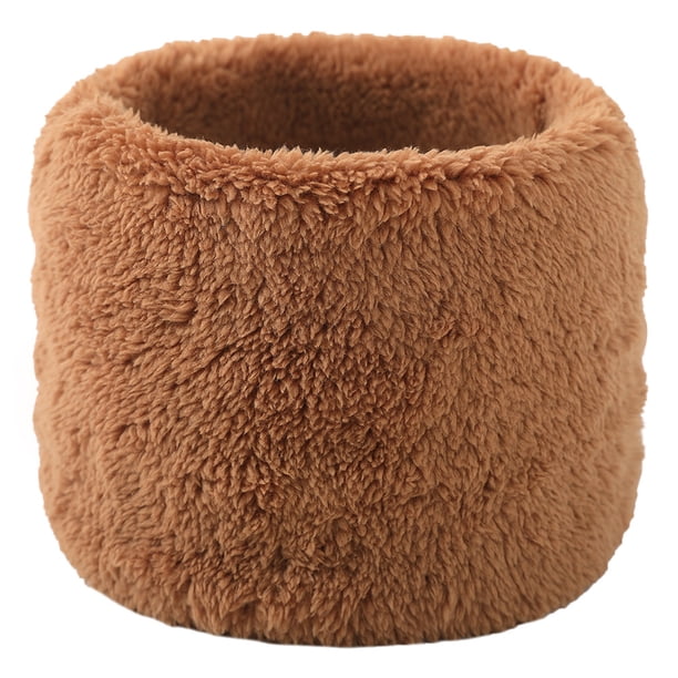 Suéter de cuello alto con un solo anillo acolchado de terciopelo para hombre y mujer, bufanda cálida a prueba de frío, a prueba de frío, para otoño e invierno