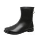 thumbnail image 1 of NECHOLOGY Botas Mujer Zapatos Botines mujer Moda mujer cuero artificial Color sólido otoño suela gruesa tacones cuadrados cremallera botines cortos zapatos de punta redonda (Black, 8.5), 1 of 7