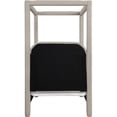 thumbnail image 4 of Bowery Hill Contemporary Beige Linen Textured Fabric Upholstered Twin Bed, 4 of 11