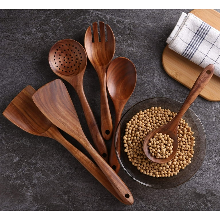 Buy Wholesale China High Quality Teak Wood Kitchen Utensils Set