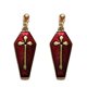 thumbnail image 1 of Halloween Theme Bloody Casket Dangle Stud Earring Party Ornament Unisex Jewelry, 1 of 5