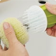 thumbnail image 5 of IPEWLEX Pot Brush Cactus Cleaning Gradient Colour - Stainless Steel Scrubber for Stoves, Ovens, Grills, Pots, Pans, and Cookware, Durable and Reusable, 5 of 6