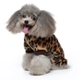 thumbnail image 3 of Hadanceo Pets Clothes Stylish Leopard Polka Dot Prints Heart Pattern Four-legged Bright Colored Soft Plush Comfortable Pet Clothes, 3 of 7