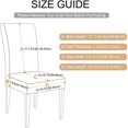 thumbnail image 2 of Printed Dining Chair Slipcovers Removable Washable Soft Spandex Elastic Installation Chair Protector Banquet Chair Seat Cover for Hotel and Wedding Ceremony (Colour22, Set of 6), 2 of 6