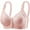 Pink, variant on Ynynloco Daisy Bras for Older Women Front Closure Push up Bra No Underwire Senior Bra with Snaps 2025 Upgraded Breathable Cotton Bras