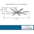 thumbnail image 3 of 52" Minka Aire Xtreme H2O Brushed Nickel Wet Ceiling Fan with Remote, 3 of 5