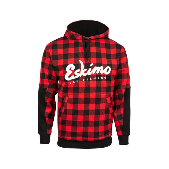 Eskimo Retro Buffalo Plaid Hoodie, Unisex, Plaid, Large