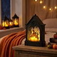 thumbnail image 5 of Halloween Night Light Spooky House Mini LED 5.9in Battery Tabletop Hanging Decor by OVFUIZ, 5 of 5